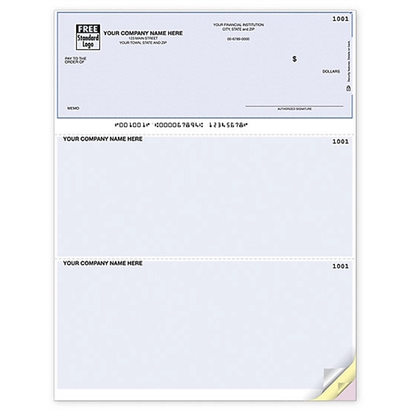 Custom Multipurpose laser voucher check without lines