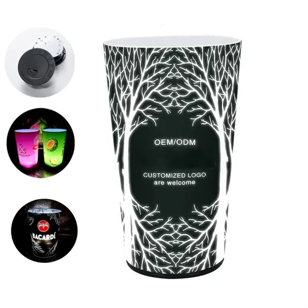 Customizable LED Luminous Plastic Water Cup - Customizable LED Luminous Plastic Water Cup - Image 0 of 7