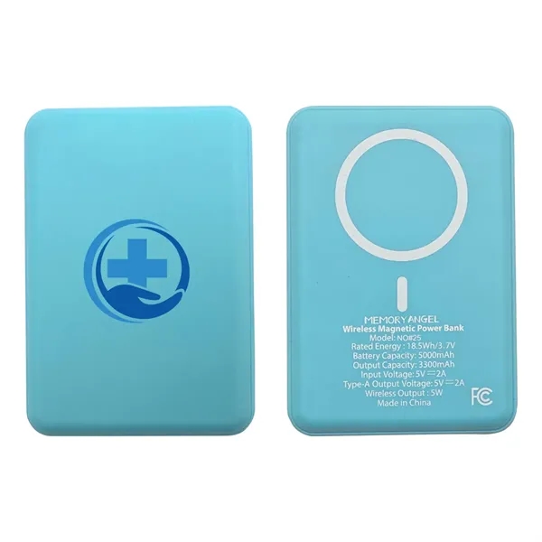 PowerPort 5000mAh Magnetic Power Bank with Wireless Charging - PowerPort 5000mAh Magnetic Power Bank with Wireless Charging - Image 3 of 13