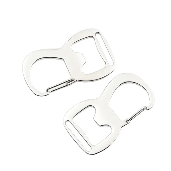 Self-Locking Zinc Alloy Bottle Opener Carabiner Keychain - Self-Locking Zinc Alloy Bottle Opener Carabiner Keychain - Image 5 of 5
