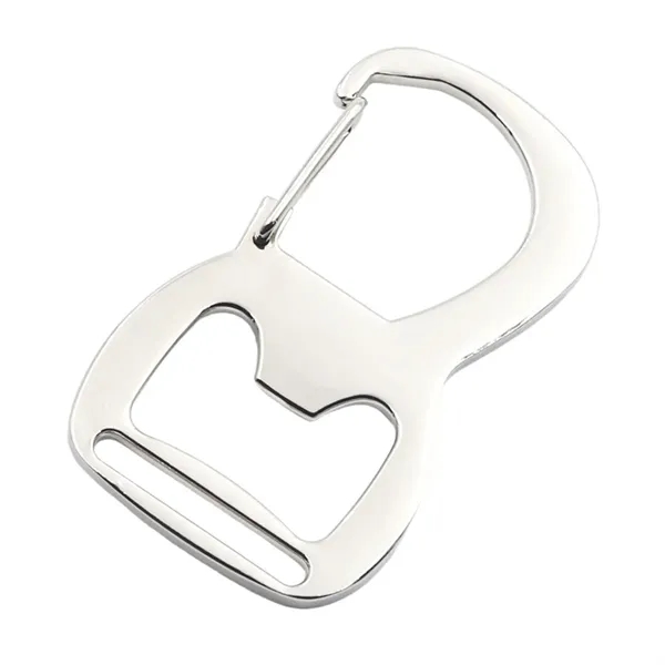 Self-Locking Zinc Alloy Bottle Opener Carabiner Keychain - Self-Locking Zinc Alloy Bottle Opener Carabiner Keychain - Image 3 of 5