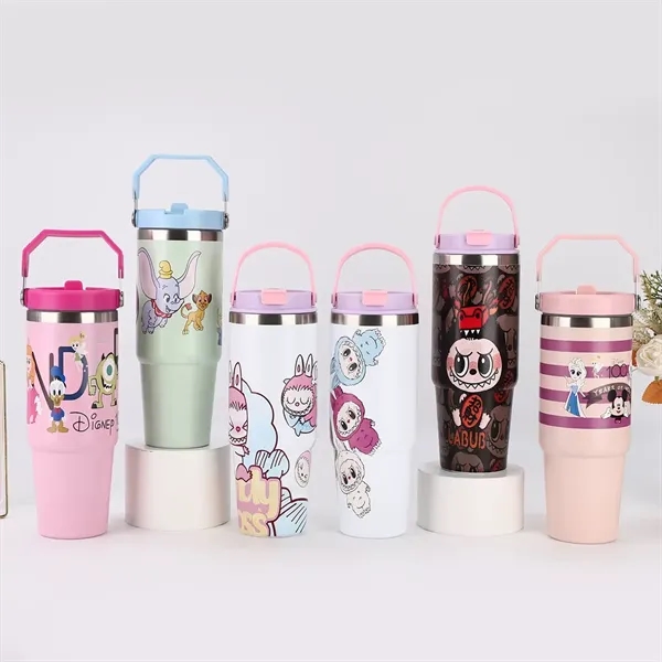 30oz Labubu Stainless Steel Tumbler - 30oz Labubu Stainless Steel Tumbler - Image 1 of 19