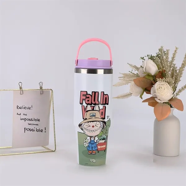 30oz Labubu Stainless Steel Tumbler - 30oz Labubu Stainless Steel Tumbler - Image 3 of 19