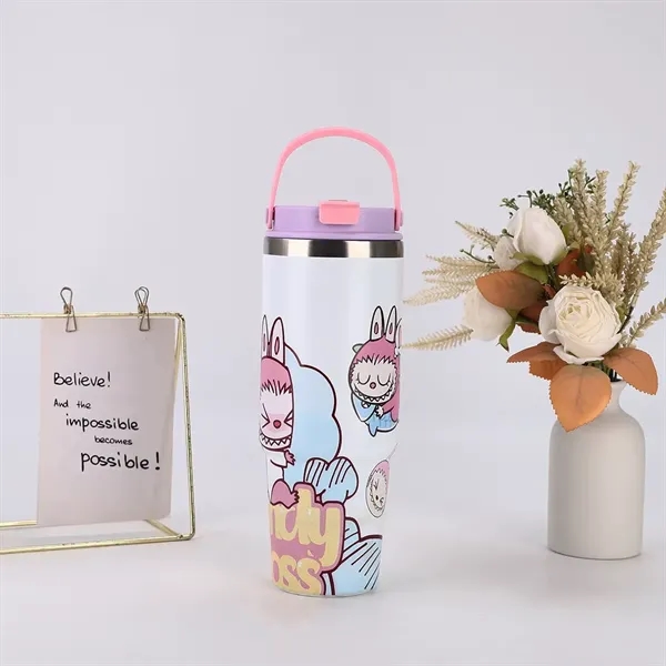30oz Labubu Stainless Steel Tumbler - 30oz Labubu Stainless Steel Tumbler - Image 4 of 19