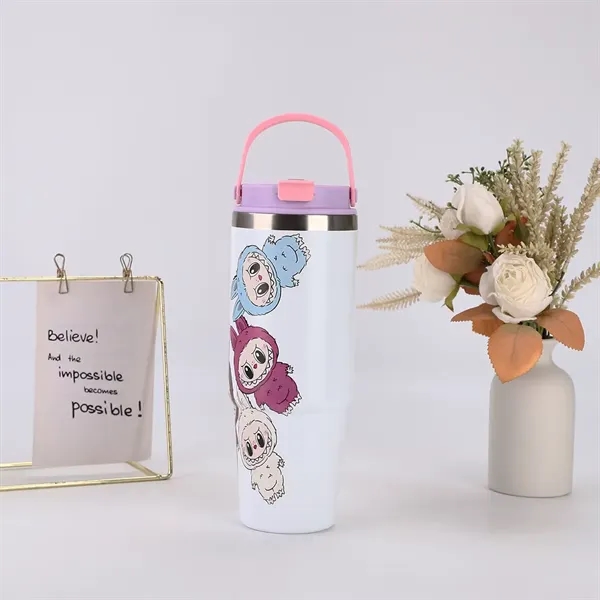 30oz Labubu Stainless Steel Tumbler - 30oz Labubu Stainless Steel Tumbler - Image 6 of 19
