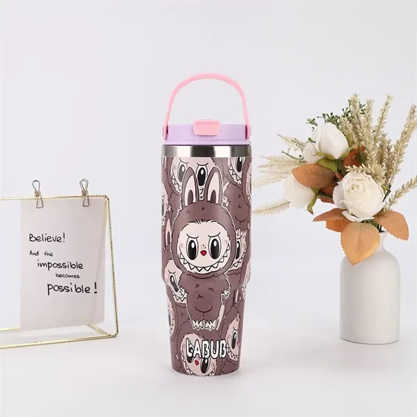 30oz Labubu Stainless Steel Tumbler - 30oz Labubu Stainless Steel Tumbler - Image 8 of 19