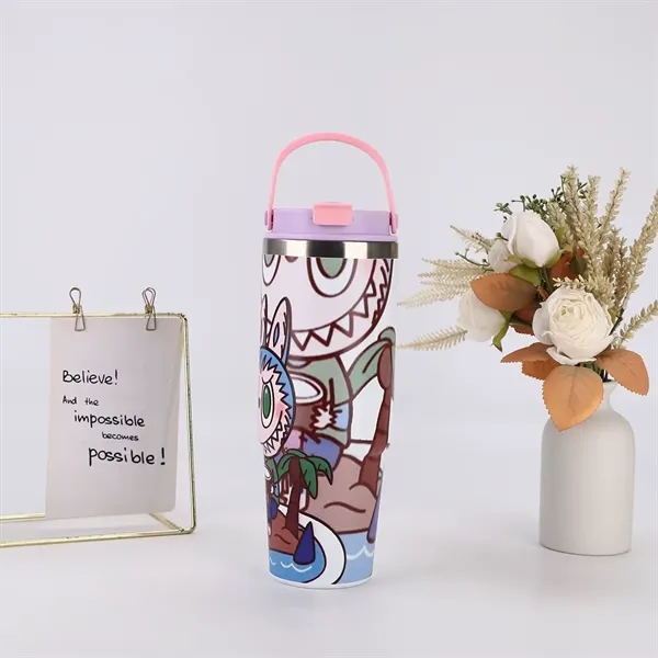 30oz Labubu Stainless Steel Tumbler - 30oz Labubu Stainless Steel Tumbler - Image 10 of 19