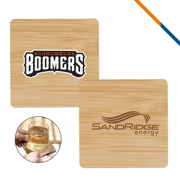 Moxzir Bamboo Square Coaster - Moxzir Bamboo Square Coaster - Image 0 of 3
