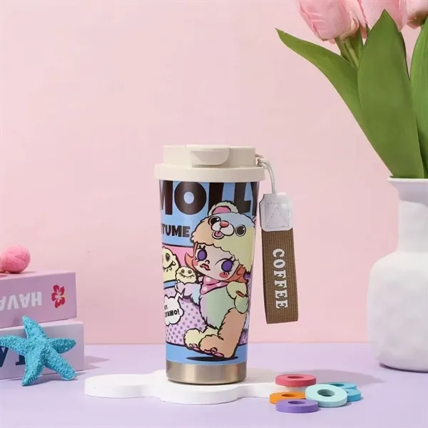 20oz Cute Labubu Travel Coffee Mug with Straw Lid - 20oz Cute Labubu Travel Coffee Mug with Straw Lid - Image 14 of 21