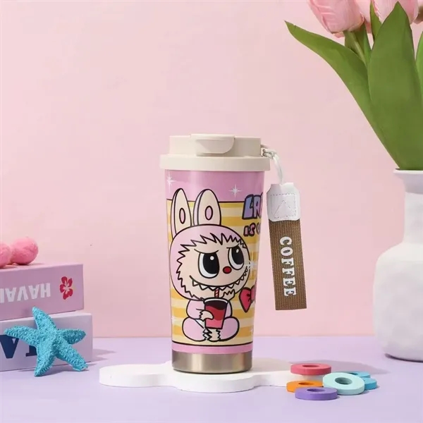 20oz Cute Labubu Travel Coffee Mug with Straw Lid - 20oz Cute Labubu Travel Coffee Mug with Straw Lid - Image 16 of 21