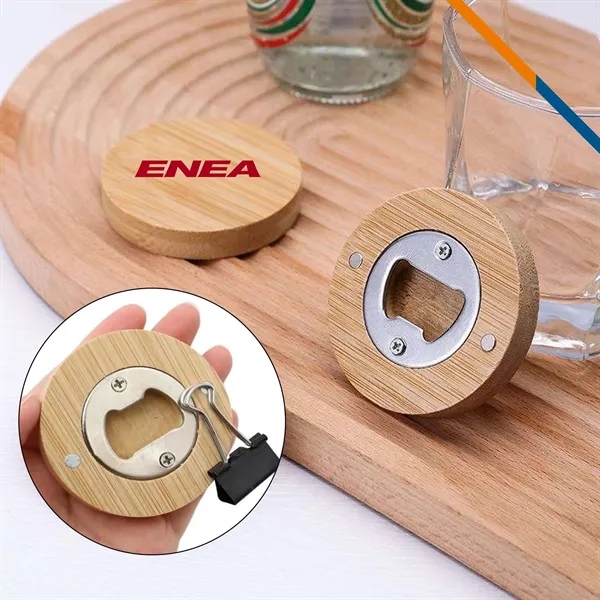 Qubaz 2in1 Bamboo Magnetic Bottle Opener - Qubaz 2in1 Bamboo Magnetic Bottle Opener - Image 1 of 3