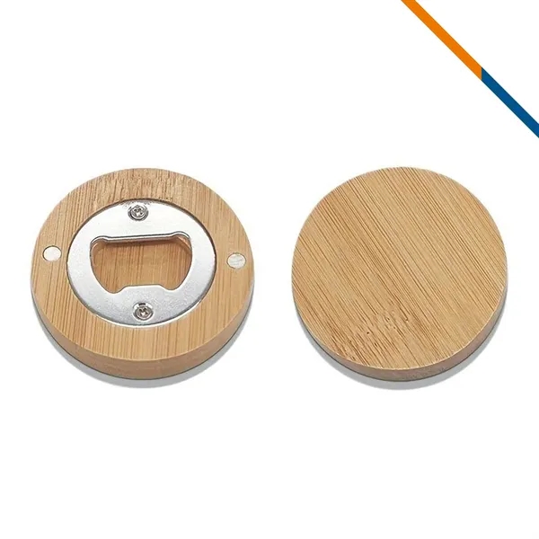 Qubaz 2in1 Bamboo Magnetic Bottle Opener - Qubaz 2in1 Bamboo Magnetic Bottle Opener - Image 3 of 3