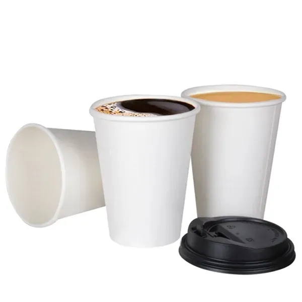 12OZ Disposable Paper Cup with Lid - 12OZ Disposable Paper Cup with Lid - Image 2 of 3