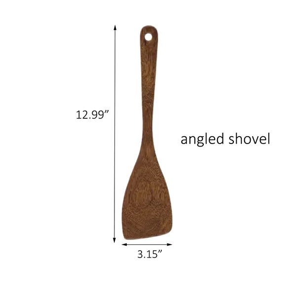 Elegant 5-piece Wooden Kitchen Utensil Set - Elegant 5-piece Wooden Kitchen Utensil Set - Image 5 of 5