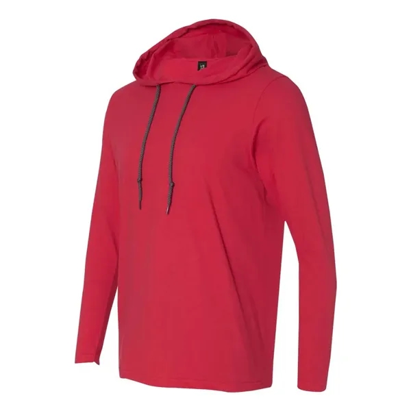 Gildan Unisex Softstyle® Lightweight Hooded Long Sleeve T... - Gildan Unisex Softstyle® Lightweight Hooded Long Sleeve T... - Image 11 of 15