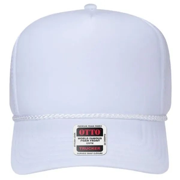 5 Panel High Crown Mesh Back Trucker Hat - 5 Panel High Crown Mesh Back Trucker Hat - Image 17 of 19