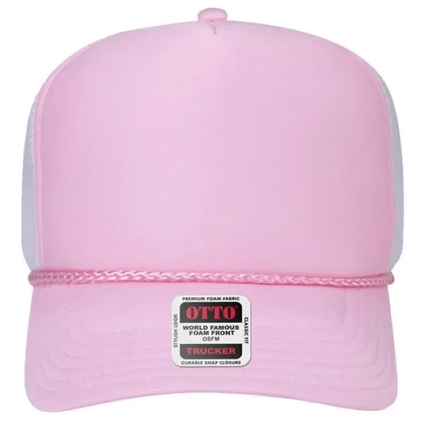 5 Panel High Crown Mesh Back Trucker Hat - 5 Panel High Crown Mesh Back Trucker Hat - Image 11 of 19