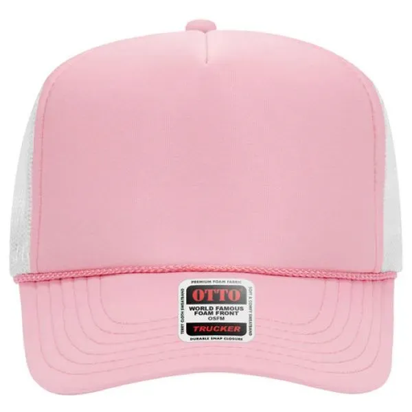 5 Panel High Crown Foam Front Mesh Back Trucker Hat - 5 Panel High Crown Foam Front Mesh Back Trucker Hat - Image 319 of 321