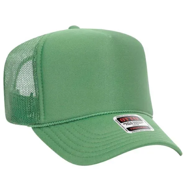 5 Panel High Crown Foam Front Mesh Back Trucker Hat - 5 Panel High Crown Foam Front Mesh Back Trucker Hat - Image 316 of 321