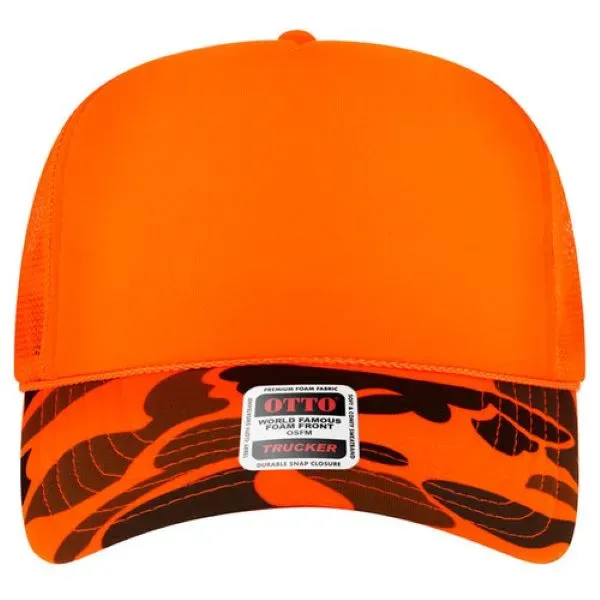 5 Panel High Crown Foam Front Mesh Back Trucker Hat - 5 Panel High Crown Foam Front Mesh Back Trucker Hat - Image 315 of 321