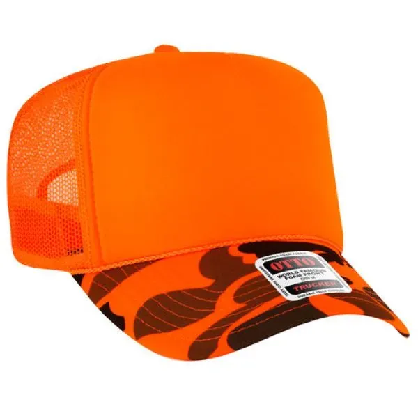 5 Panel High Crown Foam Front Mesh Back Trucker Hat - 5 Panel High Crown Foam Front Mesh Back Trucker Hat - Image 310 of 321