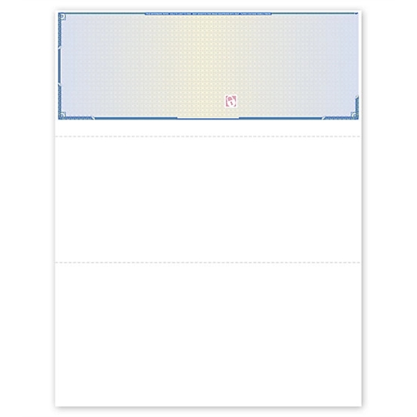 Custom Security Top Blank Laser Check