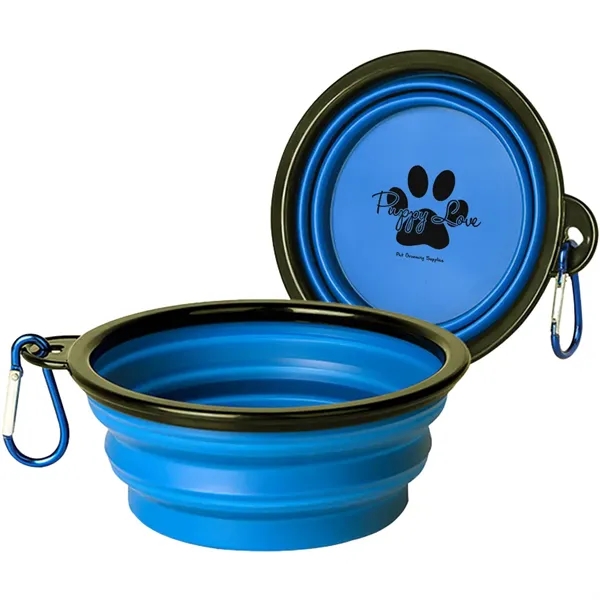 350ml Collapsible Pet Bowl with Carabiner - 350ml Collapsible Pet Bowl with Carabiner - Image 6 of 6