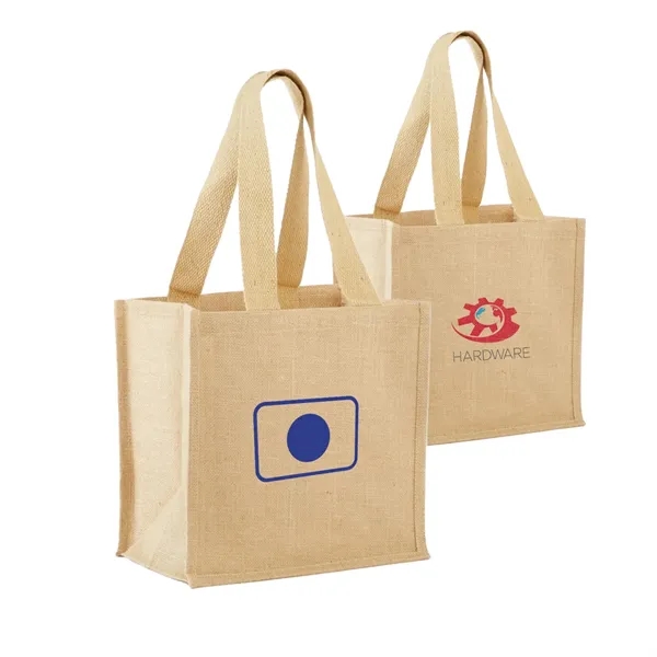 Jute Grocery Tote with Wide Bottom - Jute Grocery Tote with Wide Bottom - Image 0 of 1