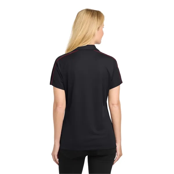 Sport-Tek Women's Micropique Sport-Wick Piped Polo. - Sport-Tek Women's Micropique Sport-Wick Piped Polo. - Image 11 of 24