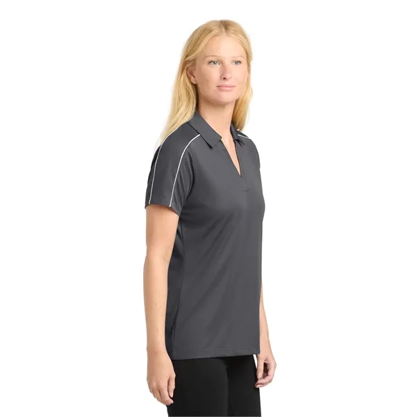 Sport-Tek Women's Micropique Sport-Wick Piped Polo. - Sport-Tek Women's Micropique Sport-Wick Piped Polo. - Image 17 of 24