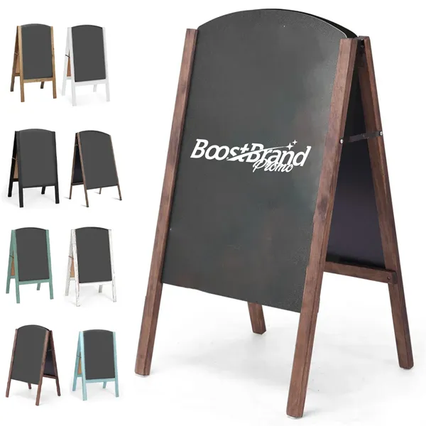 20x40'' Wood A-Frame Restaurant Chalkboard Sign for Displays - 20x40'' Wood A-Frame Restaurant Chalkboard Sign for Displays - Image 0 of 6