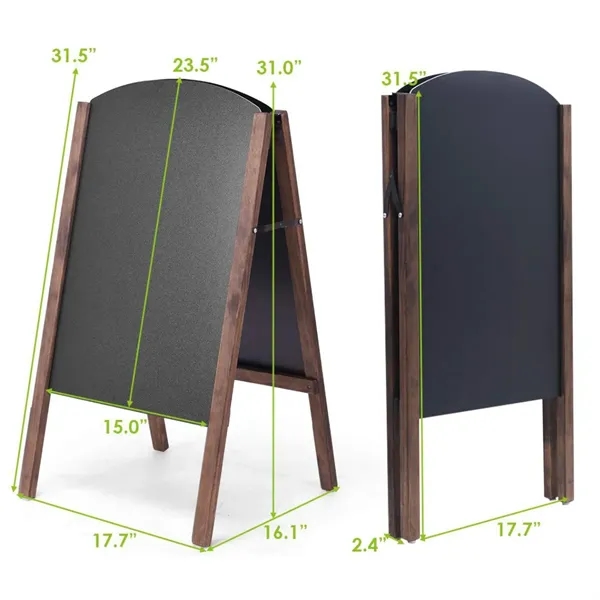 20x40'' Wood A-Frame Restaurant Chalkboard Sign for Displays - 20x40'' Wood A-Frame Restaurant Chalkboard Sign for Displays - Image 1 of 6
