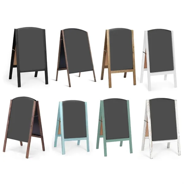 20x40'' Wood A-Frame Restaurant Chalkboard Sign for Displays - 20x40'' Wood A-Frame Restaurant Chalkboard Sign for Displays - Image 2 of 6