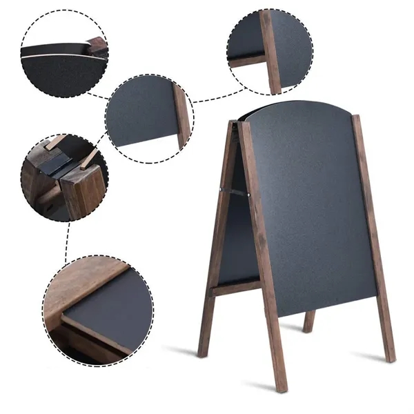 20x40'' Wood A-Frame Restaurant Chalkboard Sign for Displays - 20x40'' Wood A-Frame Restaurant Chalkboard Sign for Displays - Image 4 of 6