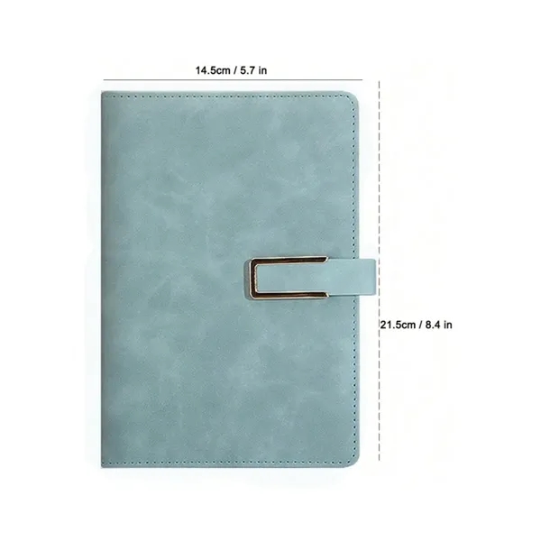 A5 PU Leather Notebook with Pen Loop & Magnetic Closure - A5 PU Leather Notebook with Pen Loop & Magnetic Closure - Image 1 of 6