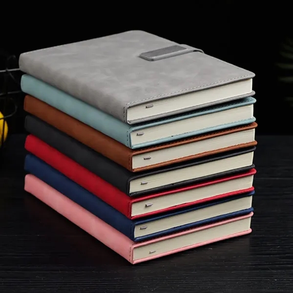 A5 PU Leather Notebook with Pen Loop & Magnetic Closure - A5 PU Leather Notebook with Pen Loop & Magnetic Closure - Image 5 of 6
