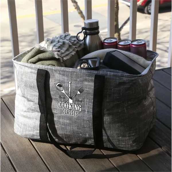 Bohemian Non-Woven Collapsible Tote - Bohemian Non-Woven Collapsible Tote - Image 1 of 12