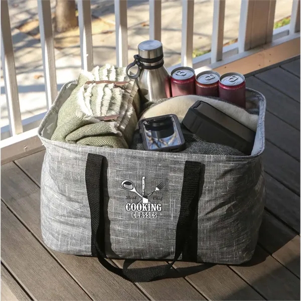 Bohemian Non-Woven Collapsible Tote - Bohemian Non-Woven Collapsible Tote - Image 7 of 12