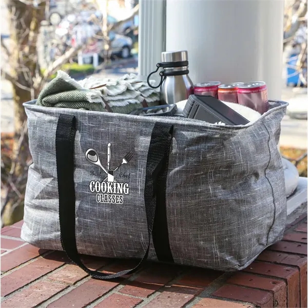 Bohemian Non-Woven Collapsible Tote - Bohemian Non-Woven Collapsible Tote - Image 9 of 12