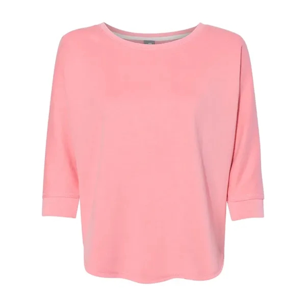 J. America Women's Lounge Fleece Dolman Crewneck Sweatshirt - J. America Women's Lounge Fleece Dolman Crewneck Sweatshirt - Image 1 of 6