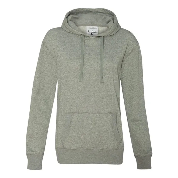 J. America Women's Glitter French Terry Hooded Sweatshirt - J. America Women's Glitter French Terry Hooded Sweatshirt - Image 7 of 18