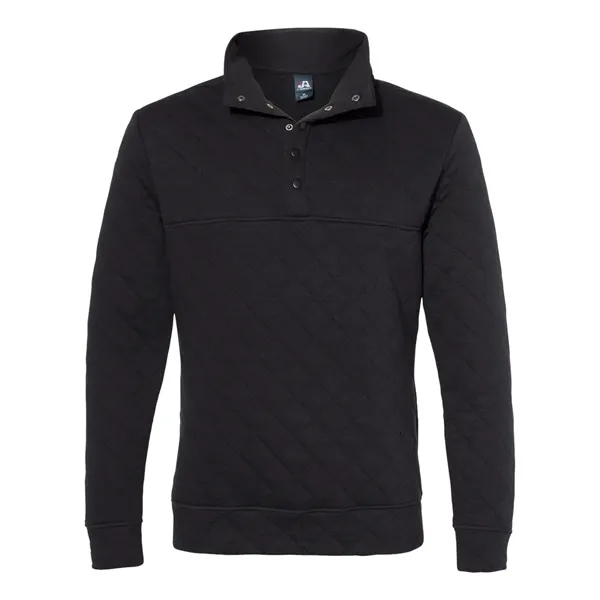 J. America Men's Quilted Half-Snap Pullover - J. America Men's Quilted Half-Snap Pullover - Image 1 of 6