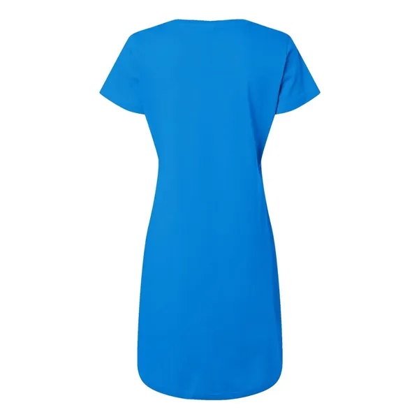 LAT Women's Fine Jersey V-Neck Coverup - LAT Women's Fine Jersey V-Neck Coverup - Image 4 of 14