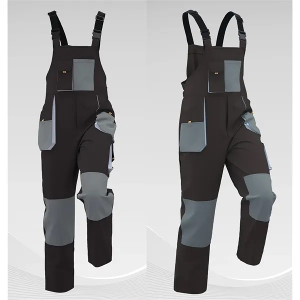 Unisex heavy-duty suspender overalls with multi-pockets - Unisex heavy-duty suspender overalls with multi-pockets - Image 0 of 3