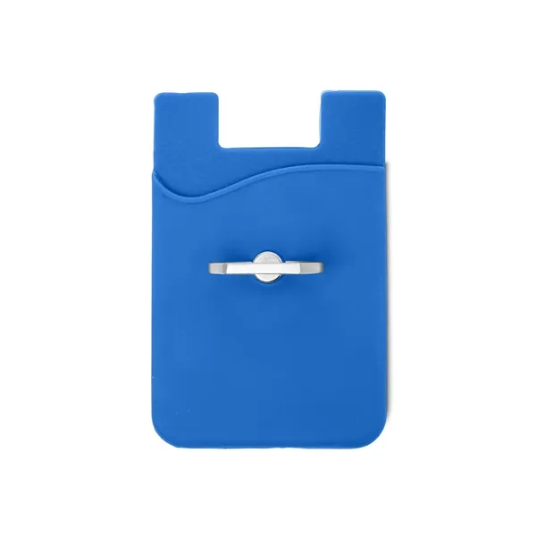 Silicone Card Holder with Metal Ring Phone Stand - Silicone Card Holder with Metal Ring Phone Stand - Image 17 of 20