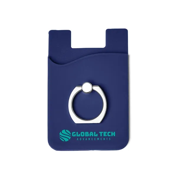 Silicone Card Holder with Metal Ring Phone Stand - Silicone Card Holder with Metal Ring Phone Stand - Image 20 of 20