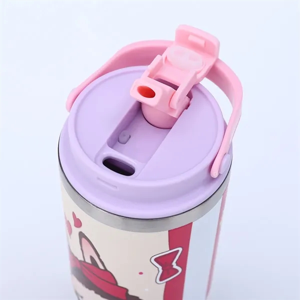 30oz Cartoon Labubu Car Cup with Flip Straw and Handle - 30oz Cartoon Labubu Car Cup with Flip Straw and Handle - Image 14 of 16