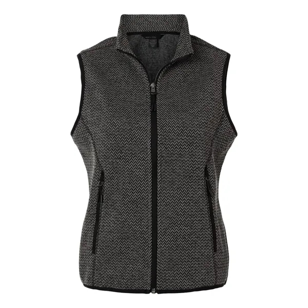 North End Women's Jasper Jacquard Fleece Vest - North End Women's Jasper Jacquard Fleece Vest - Image 1 of 6