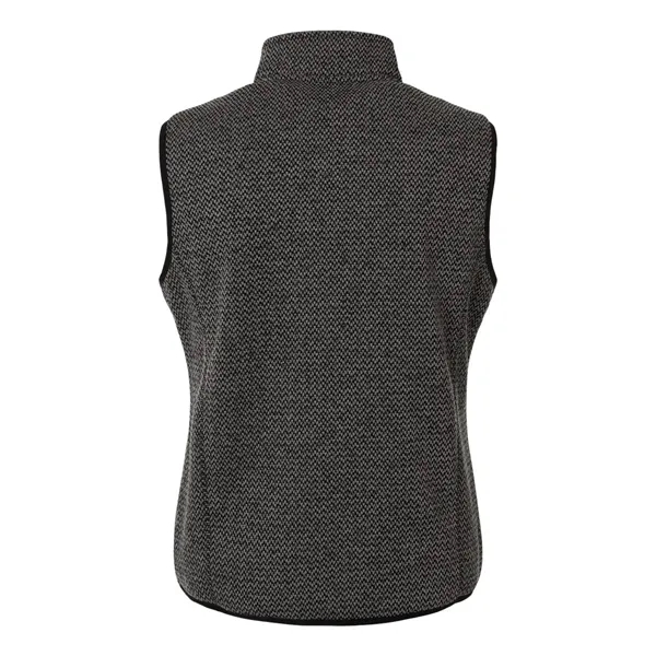 North End Women's Jasper Jacquard Fleece Vest - North End Women's Jasper Jacquard Fleece Vest - Image 3 of 6