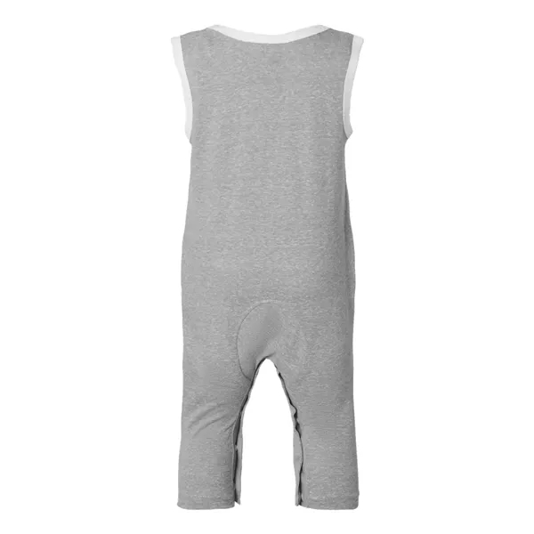 Rabbit Skins Infant Harborside Melange Tank Romper - Rabbit Skins Infant Harborside Melange Tank Romper - Image 4 of 10